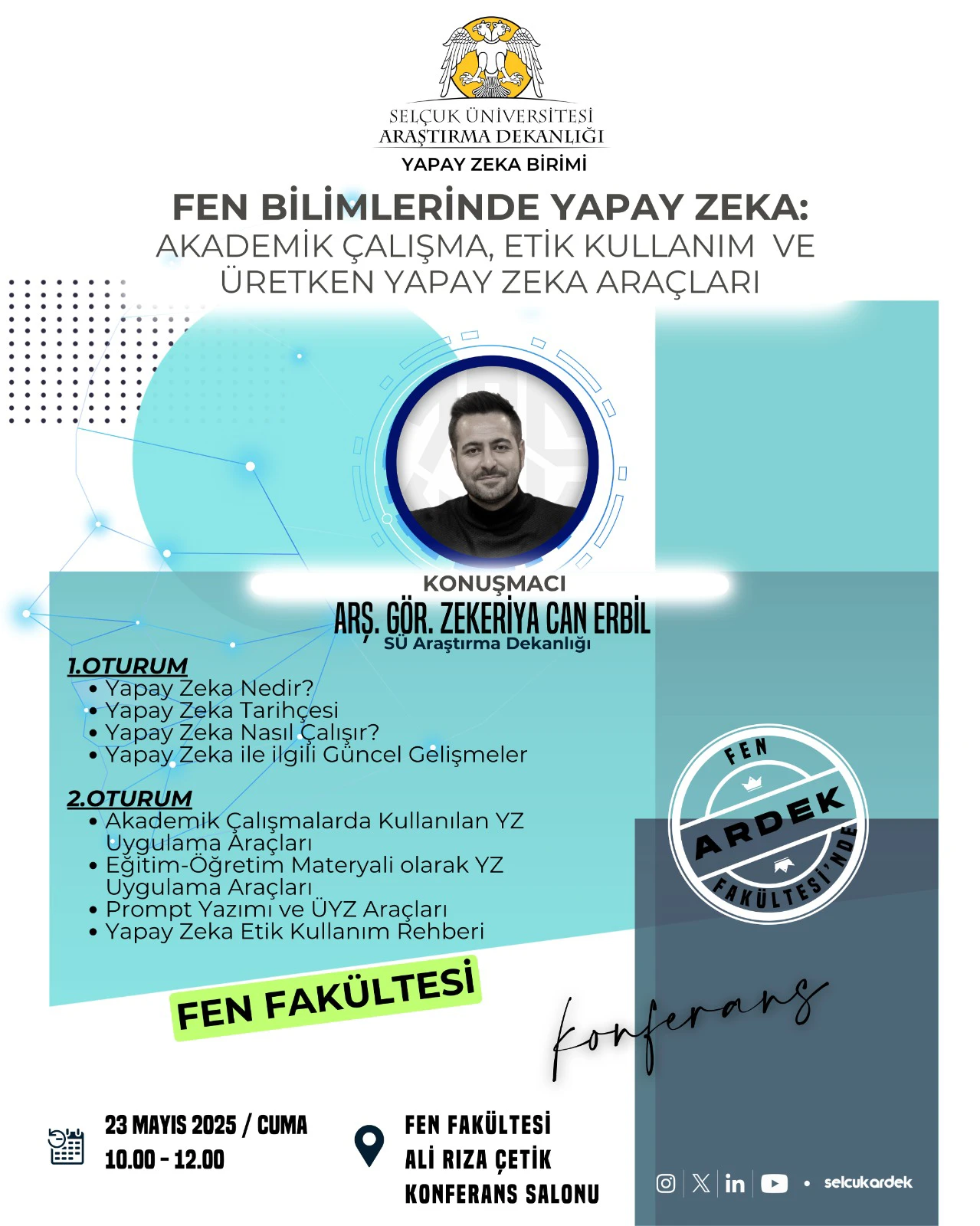 Fakültemizde Yapay Zeka Konferansı Gerçekleştirildi